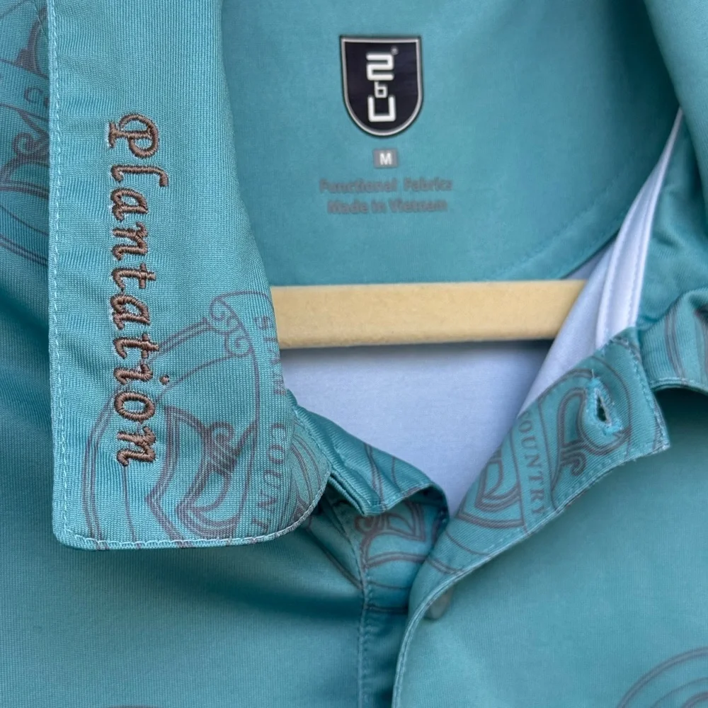 Siam Country Club Plantation-Men's Teal Polo Golf Shirt GUC - Picture 2 of 6